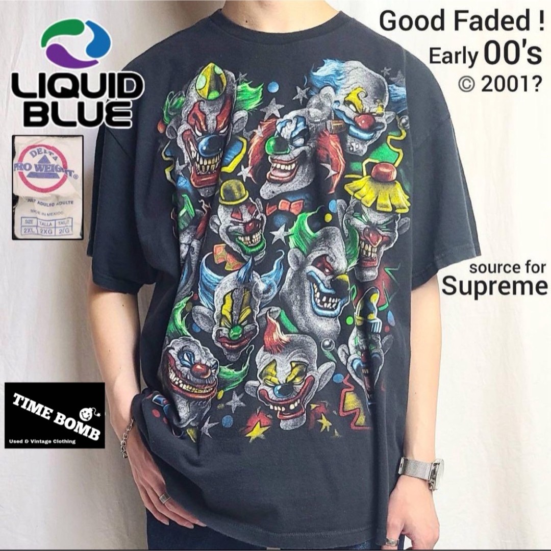00s LIQUID BLUE リキッドブルー ピエロ クラウン Supreme メンズのトップス(Tシャツ/カットソー(半袖/袖なし))の商品写真