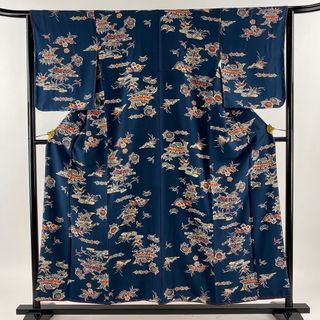 小紋 身丈152.5cm 裄丈64cm 正絹 名品 【中古】(着物)