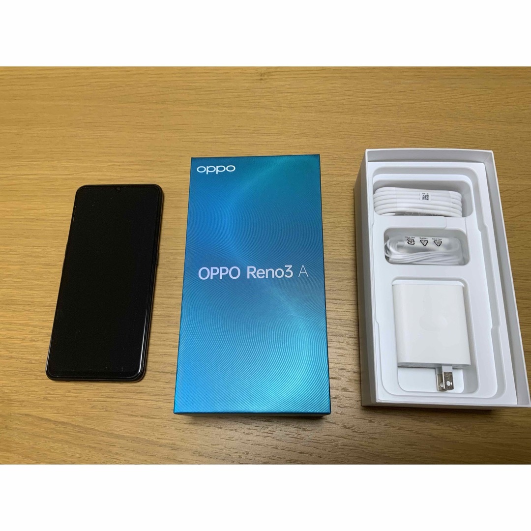 OPPO(オッポ)のOPPO Reno3 A ブラック スマホ/家電/カメラのスマートフォン/携帯電話(スマートフォン本体)の商品写真