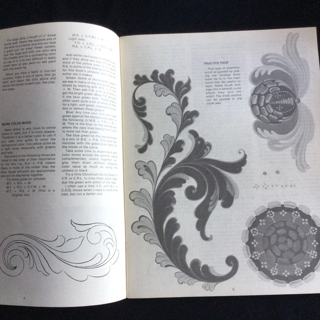 ローズマリング　トールペイント　ノルウェー　洋書　図案集　Rosemaling エンタメ/ホビーの本(洋書)の商品写真