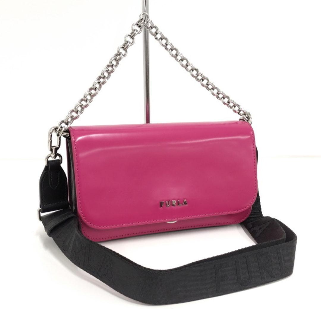 Furla(フルラ)のFURLA チェーンショルダーバッグ レザー ピンク BW00315 レディースのバッグ(ショルダーバッグ)の商品写真