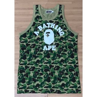 アベイシングエイプ(A BATHING APE)の★激レア★ APE カレッジロゴ タンクトップ M 大猿 Tシャツ ノースリーブ(タンクトップ)