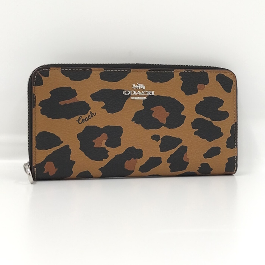 COACH - COACH ラウンドファスナー 長財布 レオパード ヒョウ柄 COACH - COACH ラウンドファスナー 長財布 レオパード ヒョウ柄