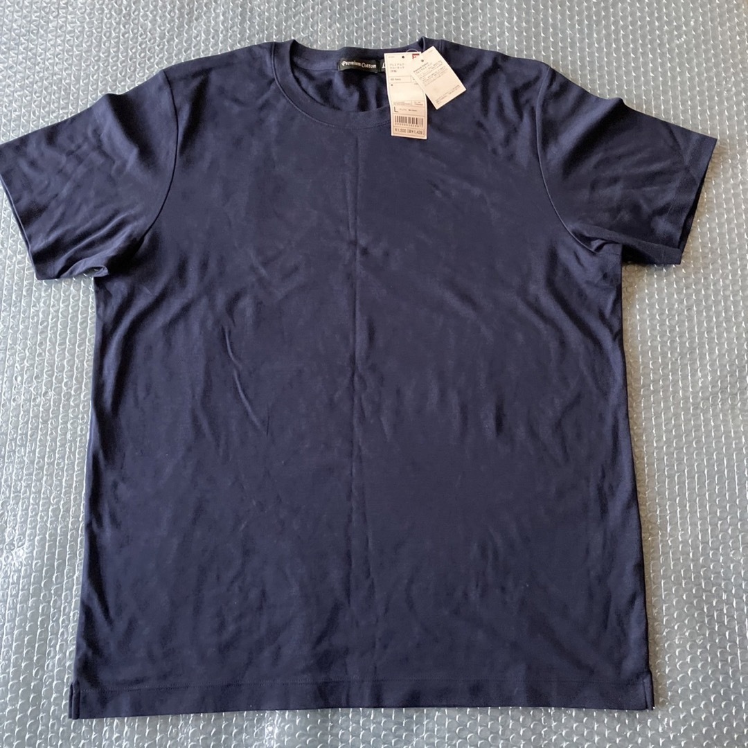 UNIQLO(ユニクロ)のUNIQLO プレミアムコットン Tシャツ メンズのトップス(Tシャツ/カットソー(半袖/袖なし))の商品写真