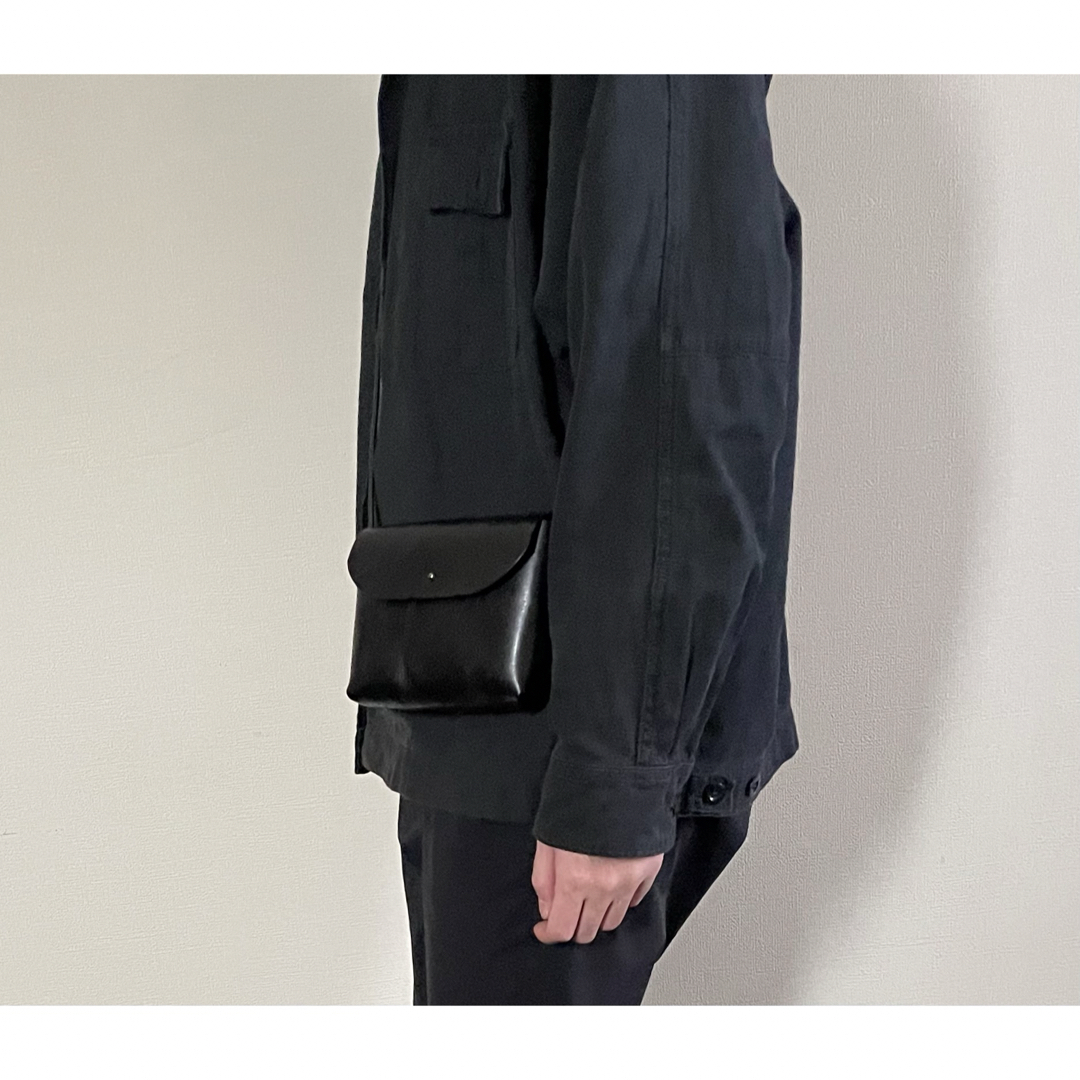 本革 ブラック ショルダーバッグ スムースレザー 経年変化 赤字特価 メンズのバッグ(ショルダーバッグ)の商品写真