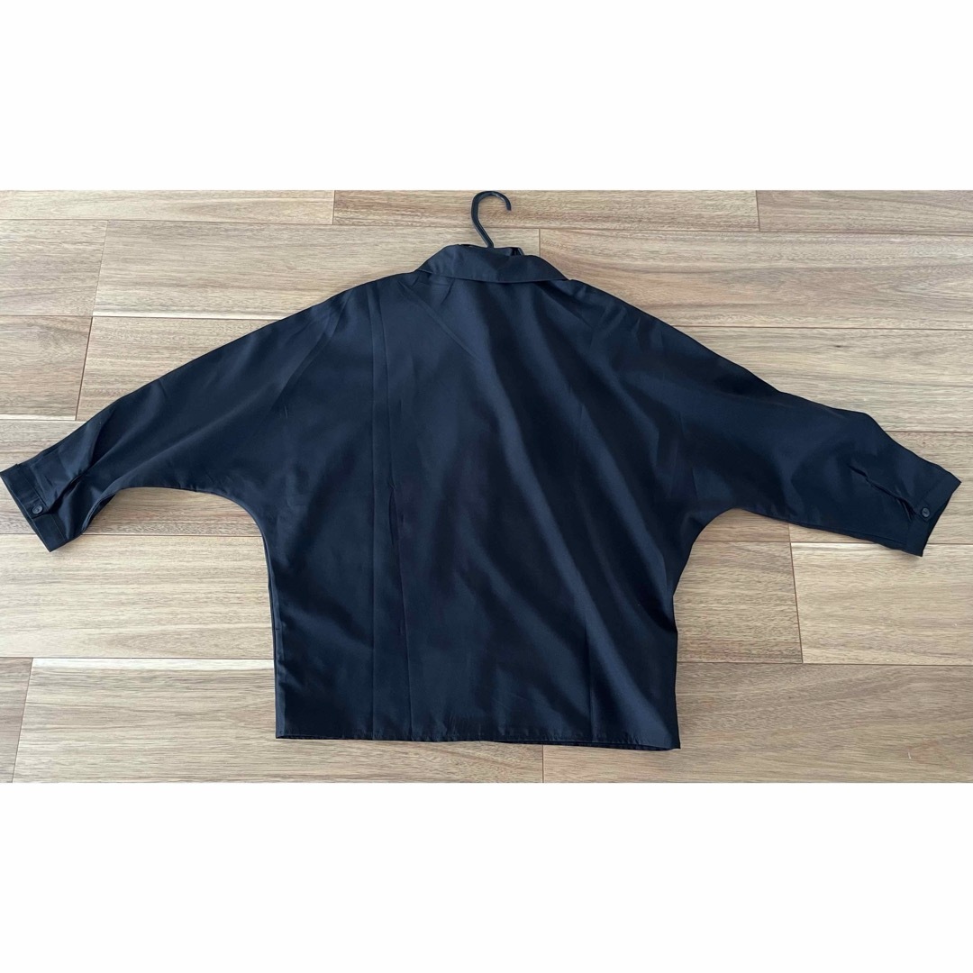 ブラウス　ブラック　フリーサイズ レディースのトップス(シャツ/ブラウス(長袖/七分))の商品写真
