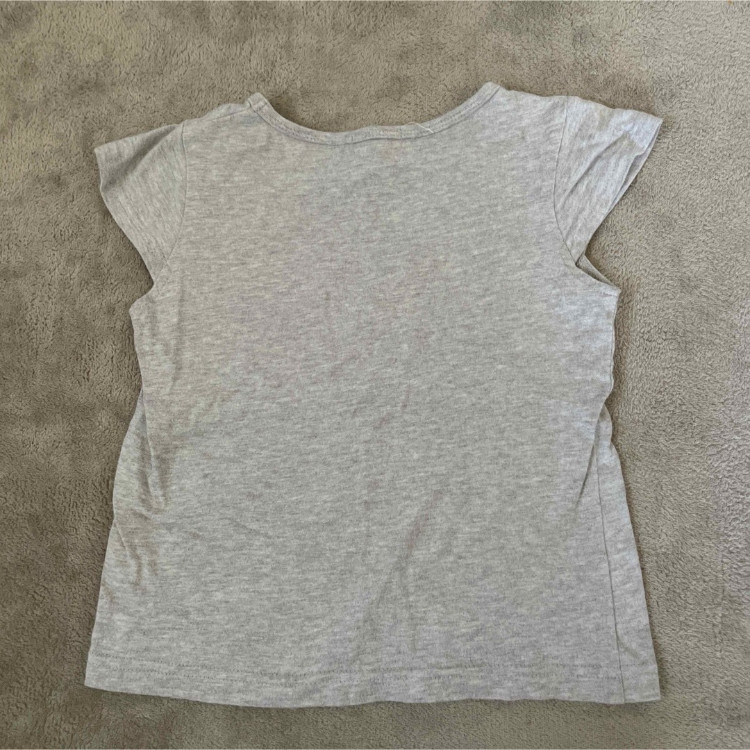 Branshes(ブランシェス)のグレー　Tシャツ　ブランシェス　110 キッズ/ベビー/マタニティのキッズ服女の子用(90cm~)(Tシャツ/カットソー)の商品写真