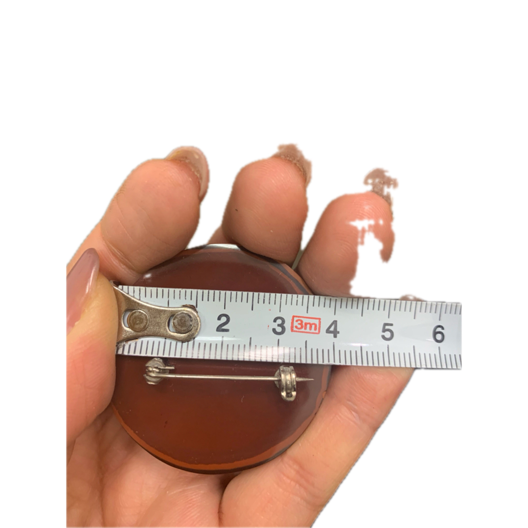 【最終値下げしました】乾漆工芸品 ブローチ レディースのアクセサリー(ブローチ/コサージュ)の商品写真