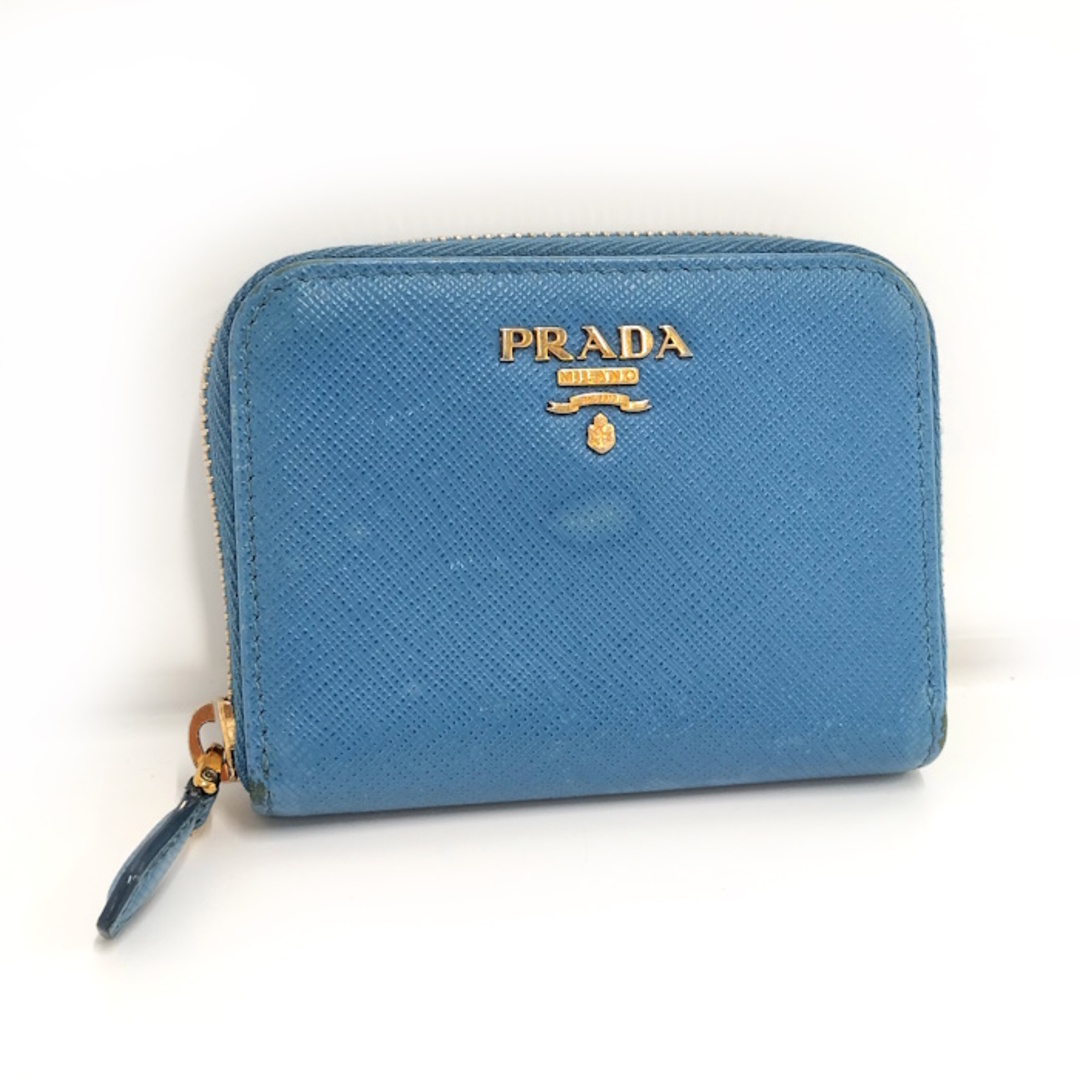 PRADA(プラダ)のPRADA コインケース レザー ブルー 1MM268 レディースのファッション小物(コインケース)の商品写真