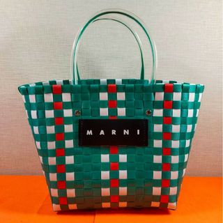 【新品】 マルニ MARNI トートバッグ カゴバッグ フラワーカフェ(トートバッグ)