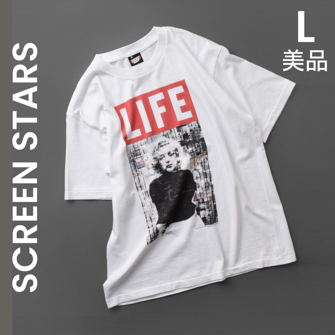 SCREEN STARS(スクリーンスターズ)の【SCREEN STARS】美品 L ユニセックス マリリンモンロー Tシャツ レディースのトップス(Tシャツ(半袖/袖なし))の商品写真