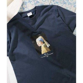 別注"GIRL WITH A PEARL EARING"アートTシャツ