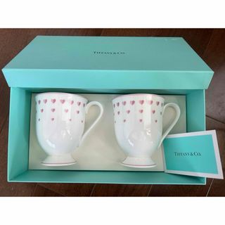 ティファニー⭐︎未使用⭐︎ペアマグカップ　ピンクハートマグ　Tiffany