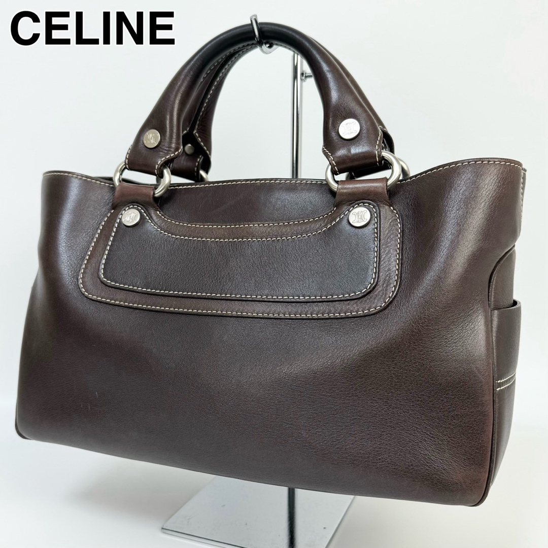 celine(セリーヌ)の24D25 CELINE セリーヌ ブギーバッグ ハンドバッグ 本革 レディースのバッグ(ハンドバッグ)の商品写真