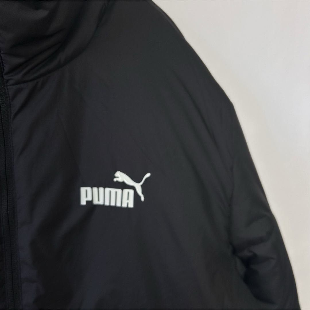 PUMA(プーマ)のPUMA プーマ　ダウンジャケット（中綿ブルゾン）　ブラック　シンプル　黒 レディースのジャケット/アウター(ダウンジャケット)の商品写真