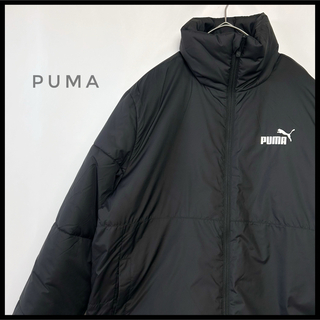 プーマ(PUMA)のPUMA プーマ　ダウンジャケット（中綿ブルゾン）　ブラック　シンプル　黒(ダウンジャケット)