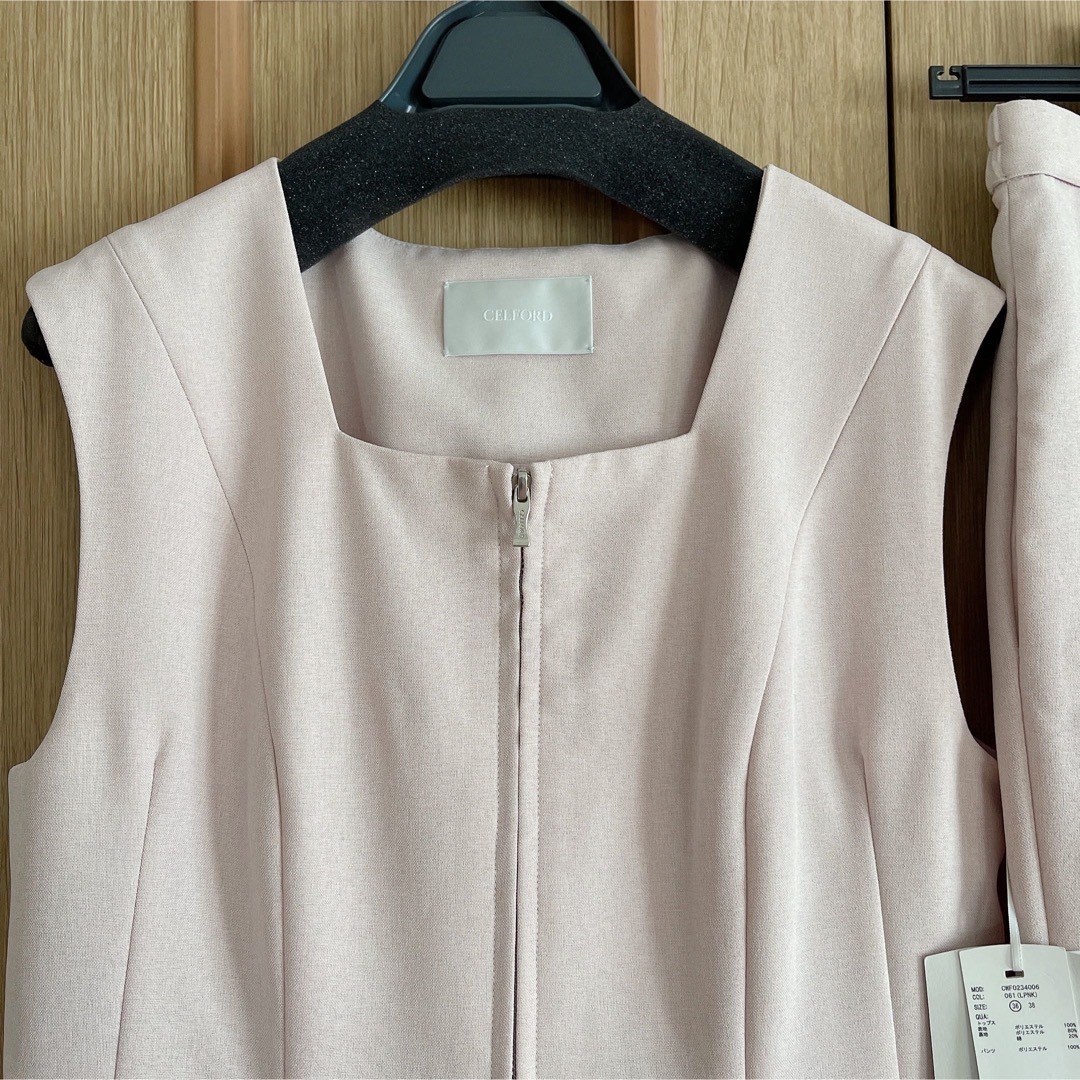 CELFORD(セルフォード)の新品未使用　ピンク　セルフォード celford  バルーンペプラムセットアップ レディースのフォーマル/ドレス(スーツ)の商品写真