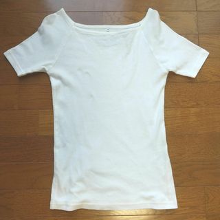 白 無地 Tシャツ Mサイズ(Tシャツ(半袖/袖なし))