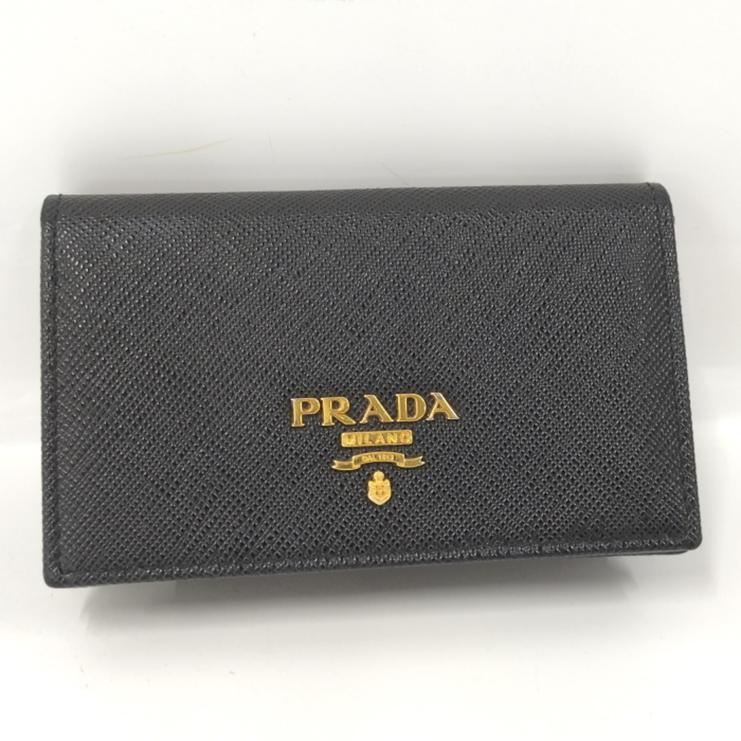 PRADA(プラダ)のPRADA 名刺入れ カードケース サフィアーノ レザー ブラック レディースのファッション小物(名刺入れ/定期入れ)の商品写真