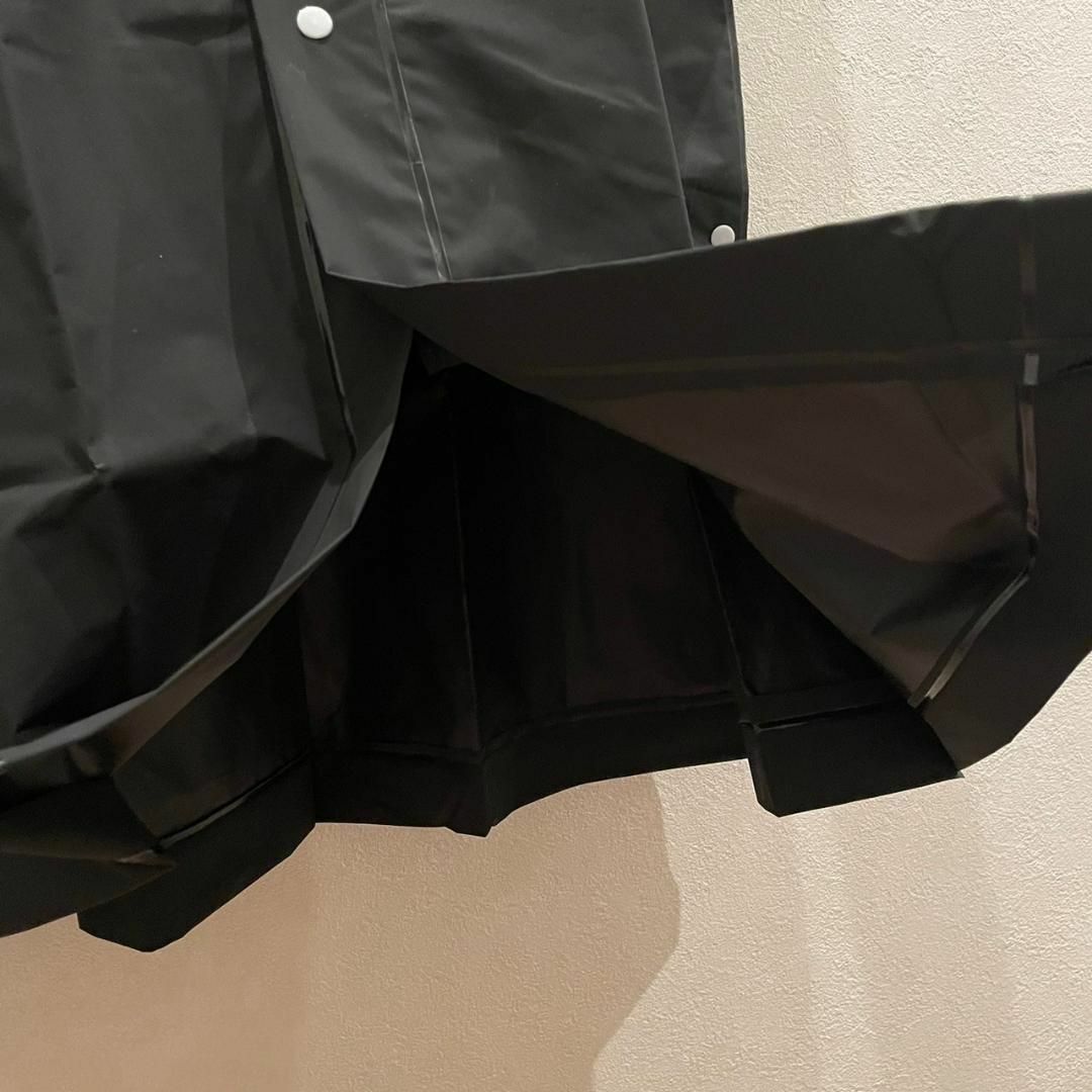 【XL】多機能 レインコート ブラック カッパ 防水 男女兼用 レインポンチョ レディースのファッション小物(レインコート)の商品写真