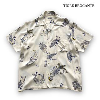 ティグルブロカンテ(TIGRE BROCANTE)の【TIGRE BROCANTE】ティグルブロカンテ レーヨン アロハシャツ 鳩柄(シャツ)