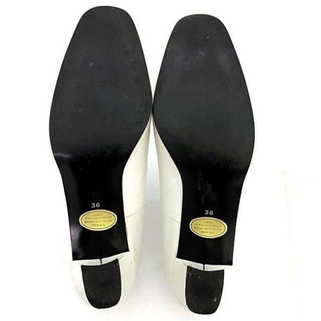 SAINT LAURENT - イヴ サンローラン パンプス ホワイト 美品 SAINT LAURENT - イヴ サンローラン パンプス ホワイト 美品