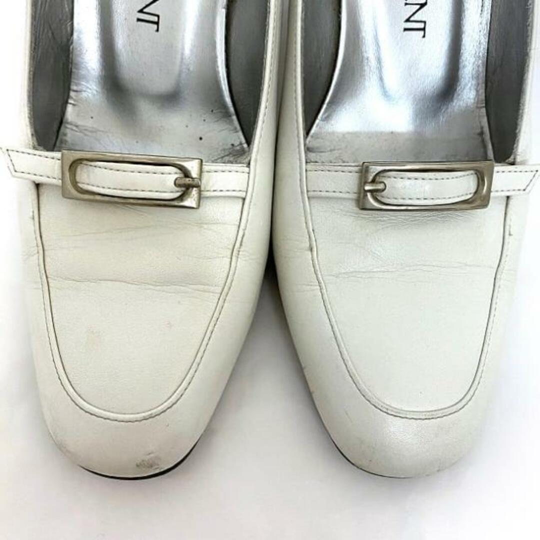 SAINT LAURENT - イヴ サンローラン パンプス ホワイト 美品 SAINT LAURENT - イヴ サンローラン パンプス ホワイト 美品