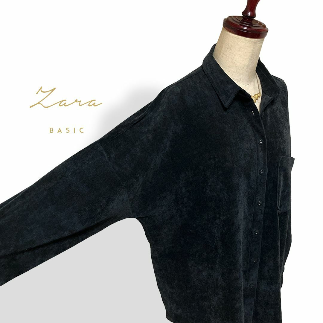 ZARA(ザラ)のZARA BASIC 春物ドロップショルダービッグシルエットシャツ レディースのトップス(シャツ/ブラウス(長袖/七分))の商品写真