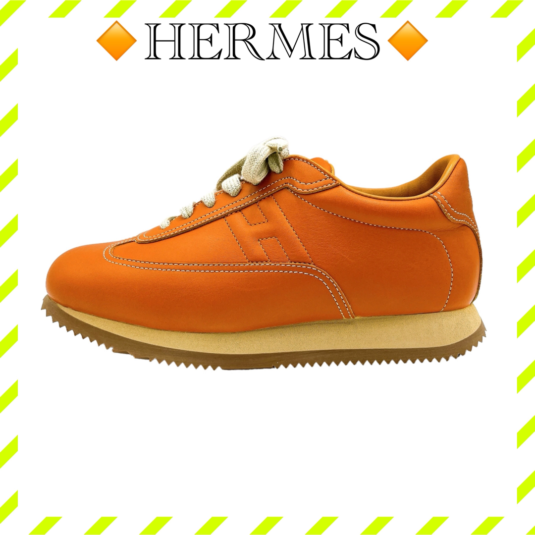 Hermes(エルメス)の極美品 エルメス Hロゴ クイック スニーカー 39 茶 ブラウン レディース レディースの靴/シューズ(スニーカー)の商品写真