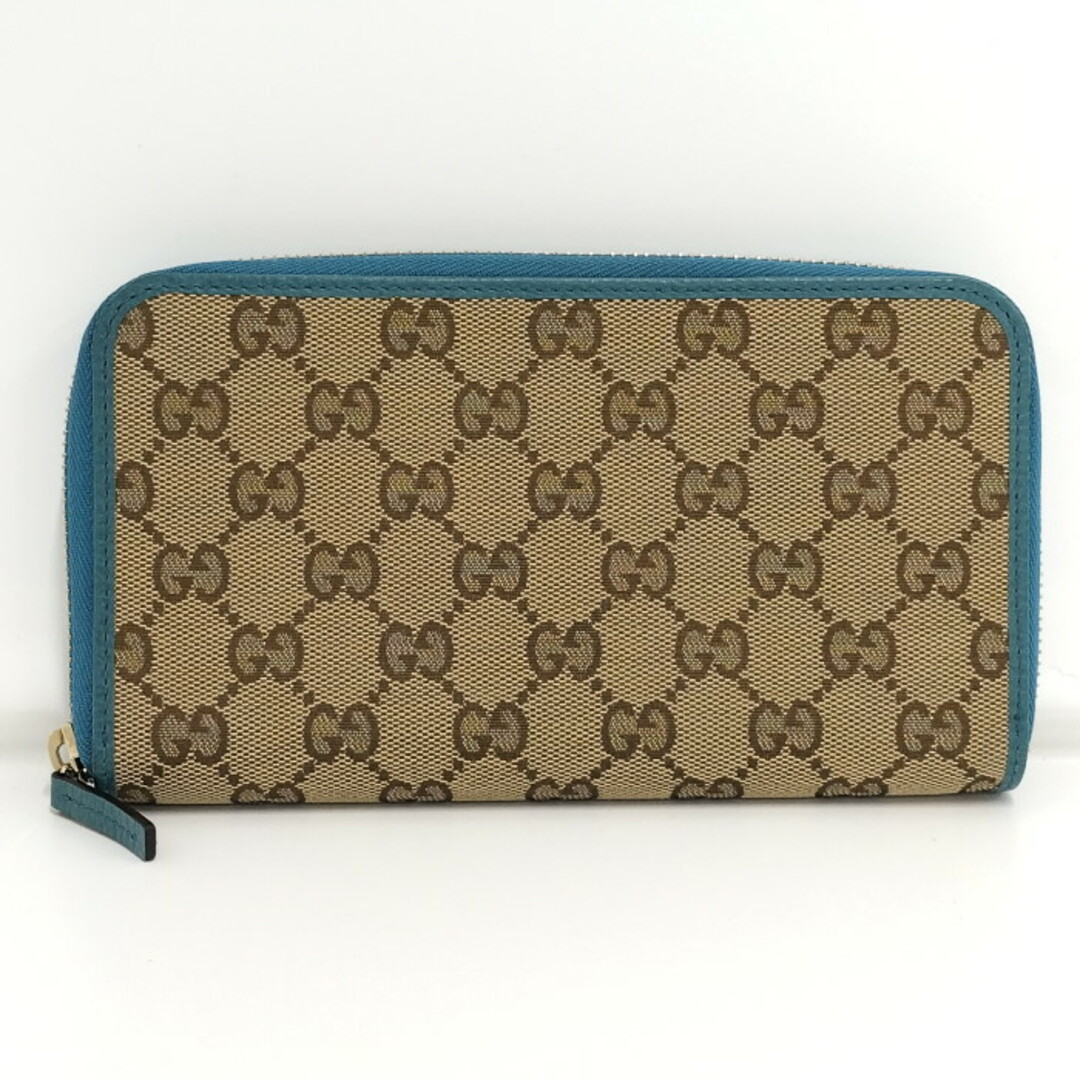 Gucci(グッチ)のGUCCI ラウンドファスナー 長財布 GGキャンバス ベージュ レディースのファッション小物(財布)の商品写真