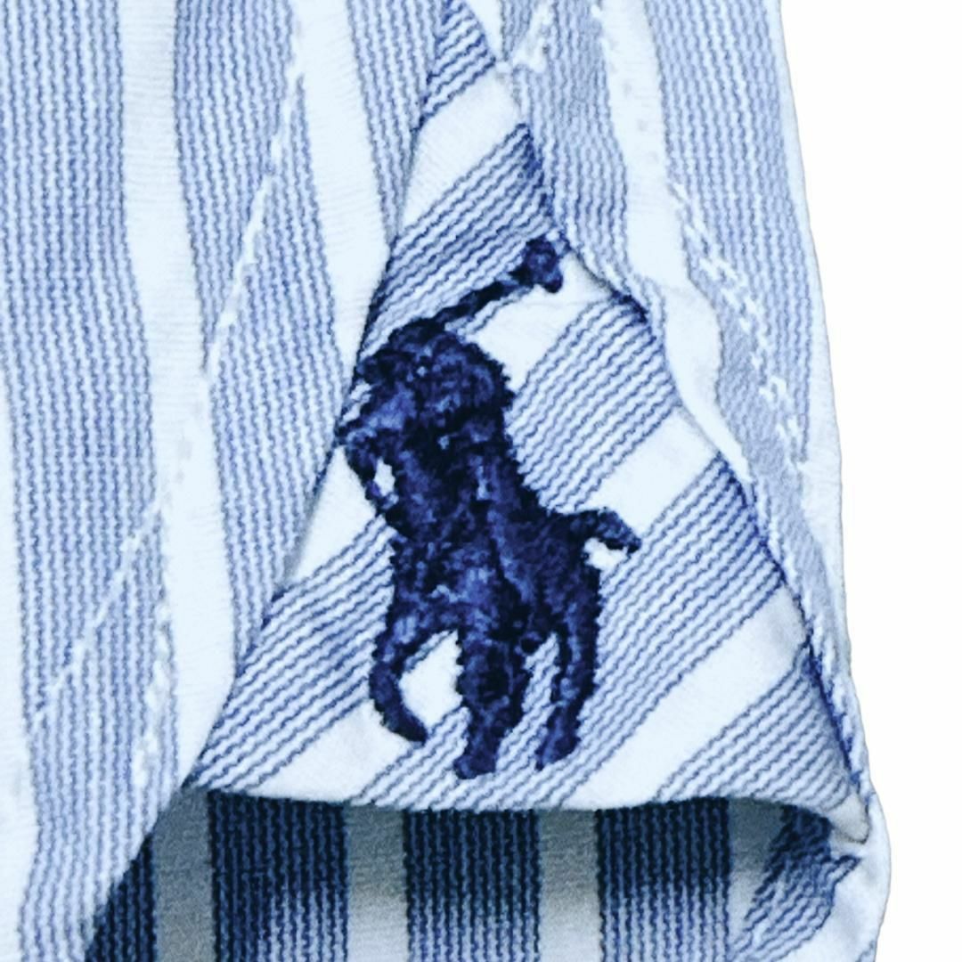 POLO RALPH LAUREN(ポロラルフローレン)のポロラルフローレン 長袖シャツ ストライプ ダブルカフス ポニー刺繍d39① メンズのトップス(シャツ)の商品写真