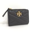 TORY BURCH 二つ折り財布 レザー ブラック 153121