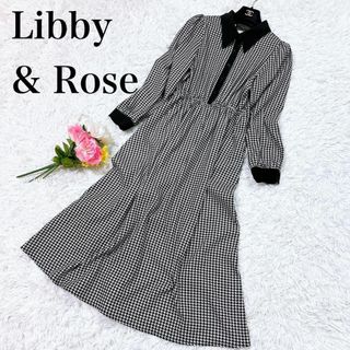 ■Libby&Rose 千鳥格子 総柄ロングワンピース Fサイズ(その他)