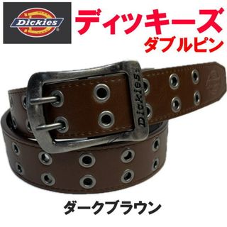 ディッキーズ(Dickies)のダークブラウン 濃茶 Dickies ディッキーズ 126 ダブルピン ベルト(ベルト)