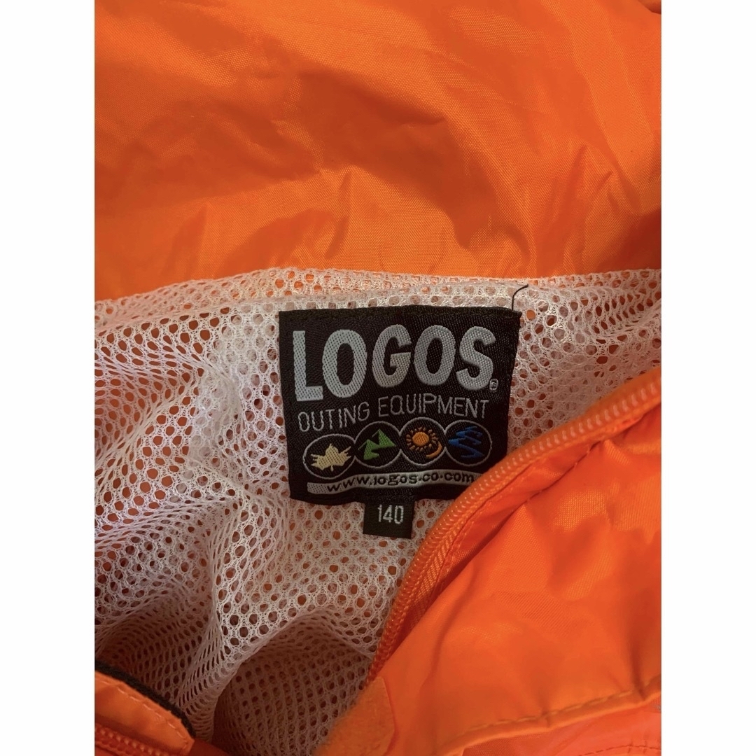 LOGOS(ロゴス)のキッズ　logos カッパ　雨具　レインウェア　オレンジ　140センチ　ロゴス　 キッズ/ベビー/マタニティのこども用ファッション小物(レインコート)の商品写真