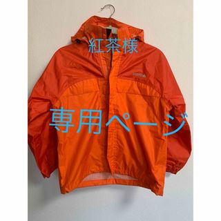 LOGOS - キッズ　logos カッパ　雨具　レインウェア　オレンジ　140センチ　ロゴス　