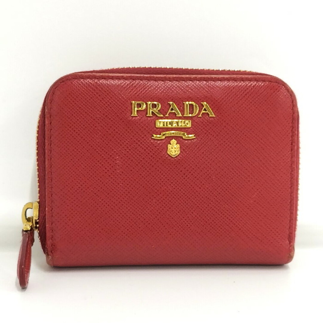 PRADA(プラダ)のPRADA コインケース レザー レッド レディースのファッション小物(コインケース)の商品写真