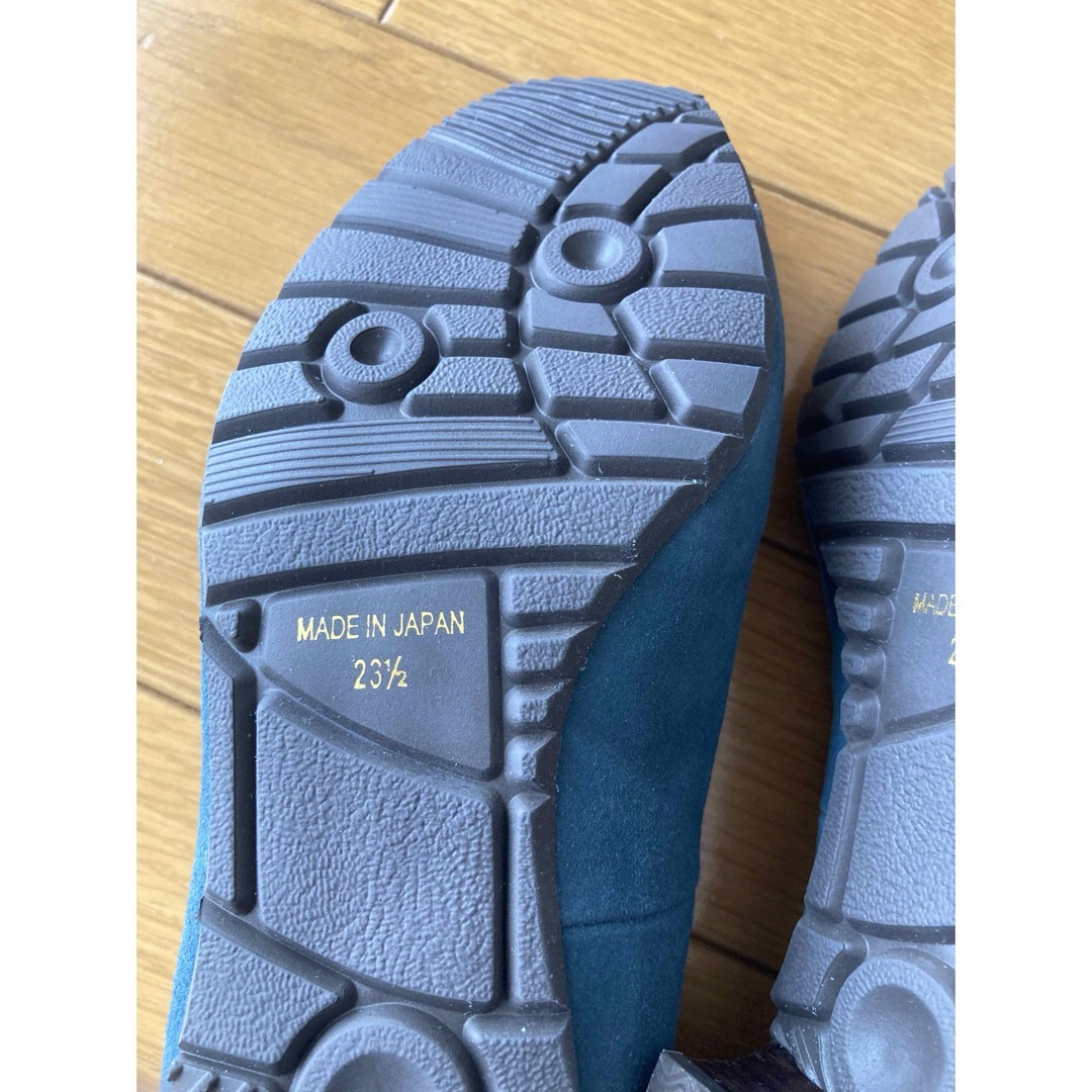 【ALAGE】日本製スエードブルーパンプス レディースの靴/シューズ(ハイヒール/パンプス)の商品写真