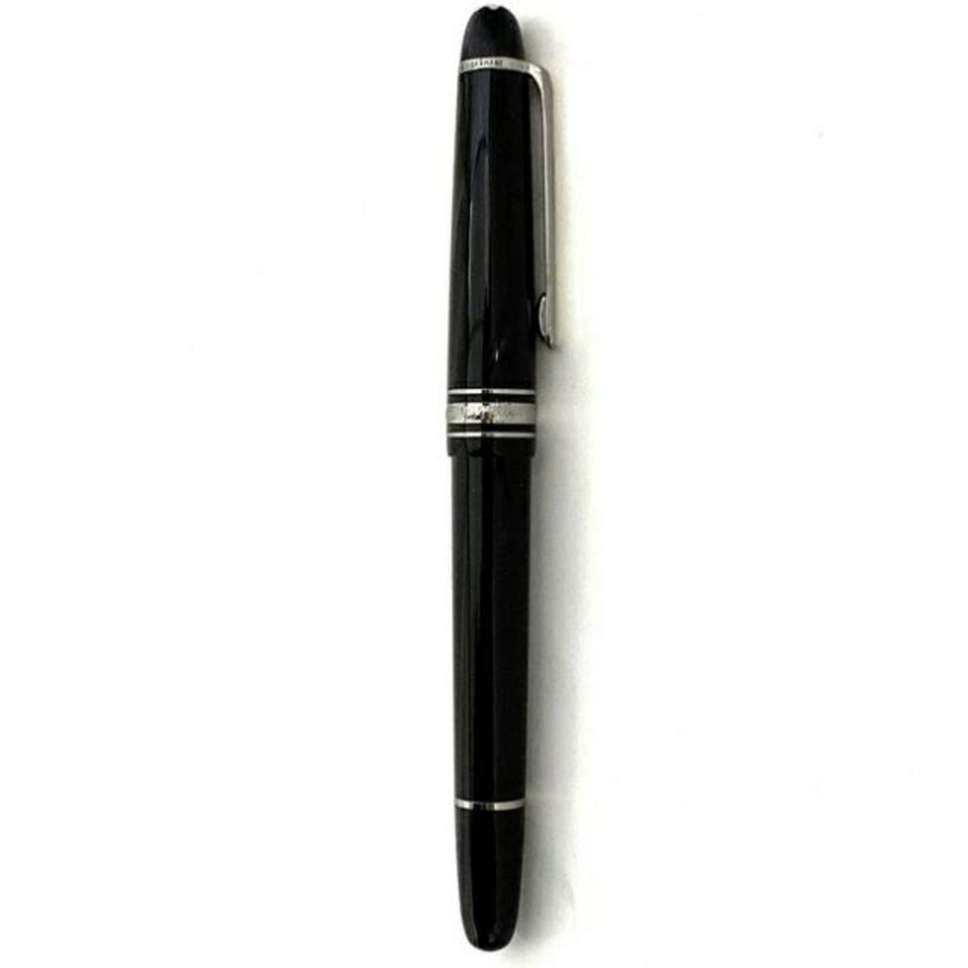 MONTBLANC - モンブラン 万年筆 ブラック シルバー マイスター MONTBLANC - モンブラン 万年筆 ブラック シルバー マイスター