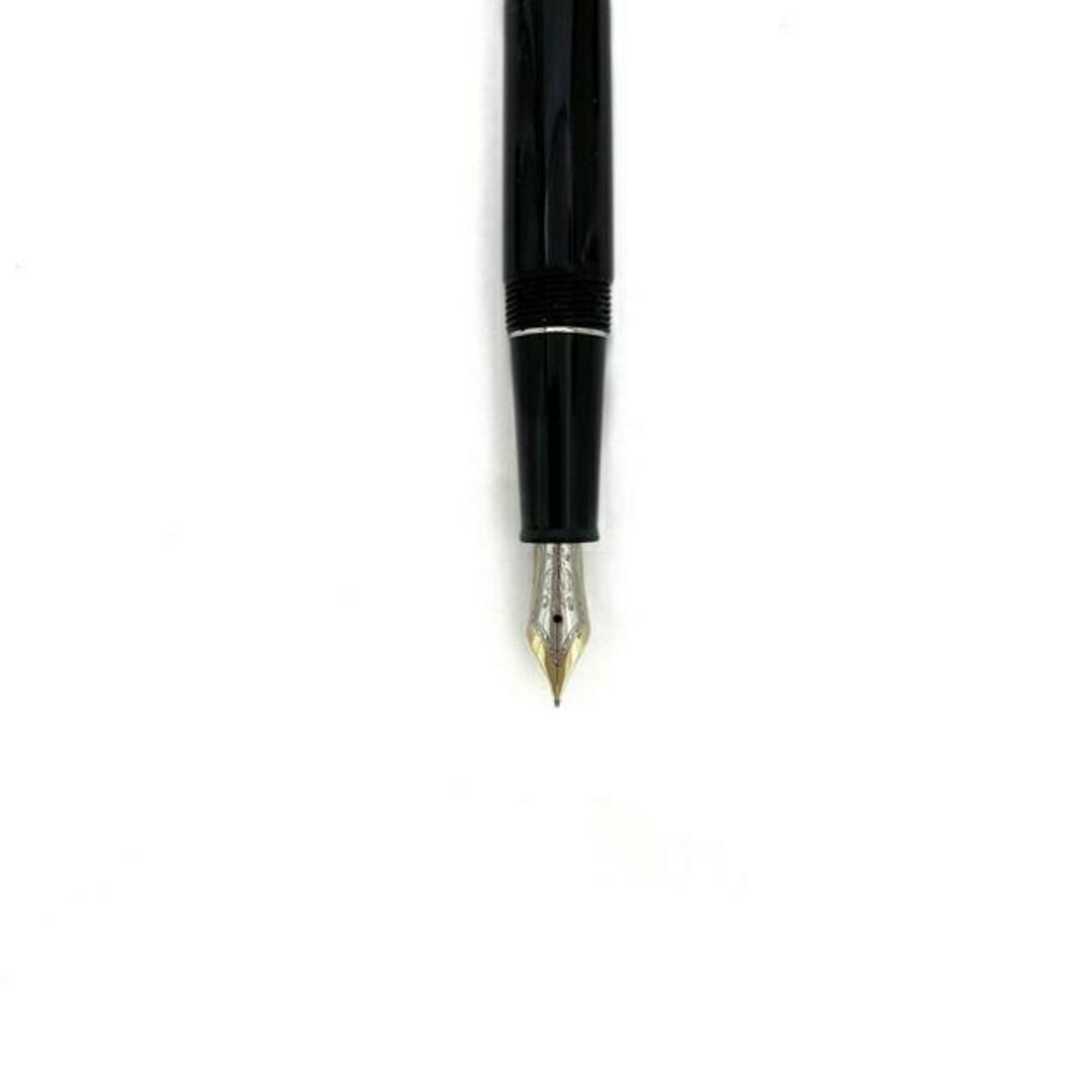 MONTBLANC - モンブラン 万年筆 ブラック シルバー マイスター MONTBLANC - モンブラン 万年筆 ブラック シルバー マイスター