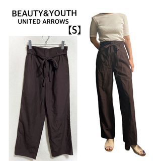 ユナイテッドアローズ(UNITED ARROWS)のBEAUTY&YOUTH UNITED ARROWS リネン ワイドパンツ S(カジュアルパンツ)