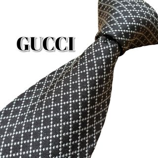 グッチ(Gucci)の★GUCCI★　グッチ　ブラウン系　チェック柄　イタリア製(ネクタイ)