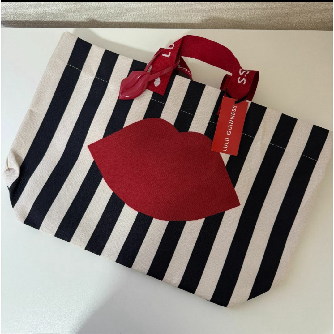 LULU GUINNESS(ルルギネス)のイギリス限定 LuLu Guinness✖️Waitrose コラボエコバッグ レディースのバッグ(エコバッグ)の商品写真