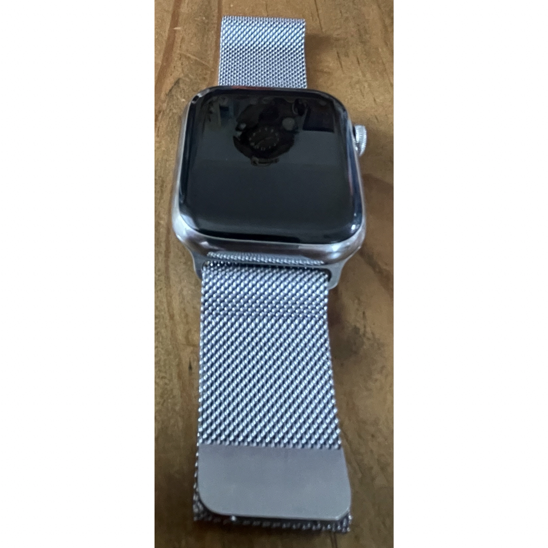 Apple Watch(アップルウォッチ)の美品Apple Watch 7  高級ステンレススチール45mmセルラー メンズの時計(腕時計(デジタル))の商品写真