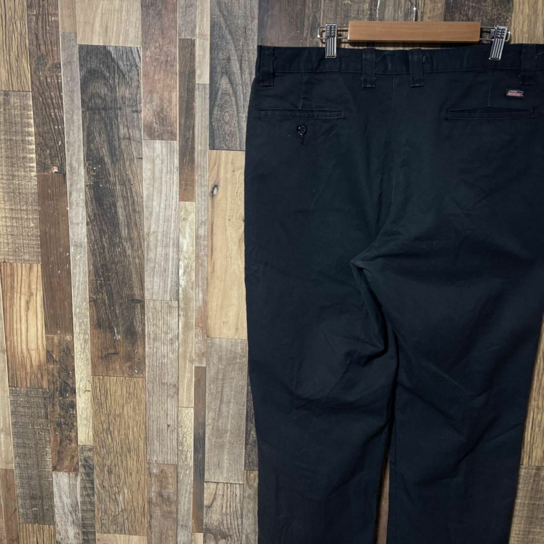 Dickies(ディッキーズ)のワーク ブラック 36 XL チノ メンズ ディッキーズ パンツ USA古着 メンズのパンツ(ワークパンツ/カーゴパンツ)の商品写真