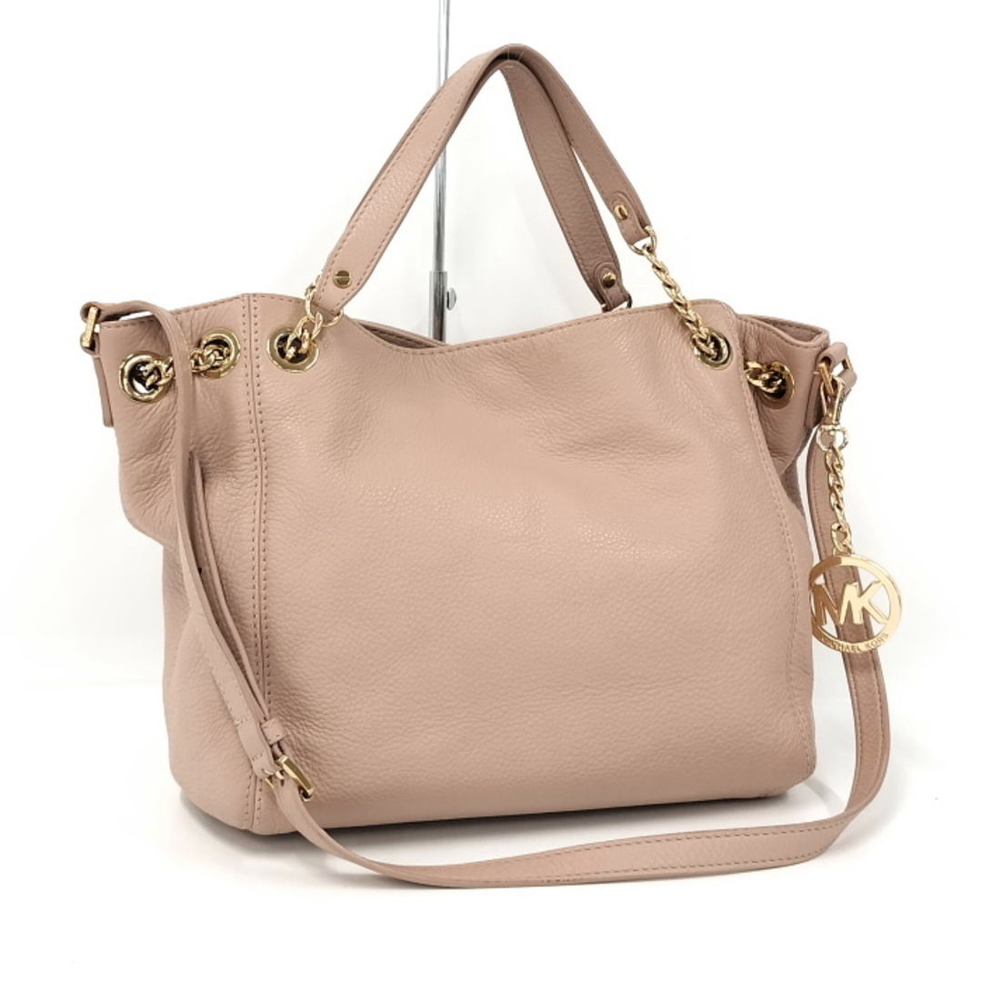 Michael Kors(マイケルコース)のMICHAEL KORS 2WAY ショルダーバッグ レザー ピンクベージュ レディースのバッグ(ショルダーバッグ)の商品写真