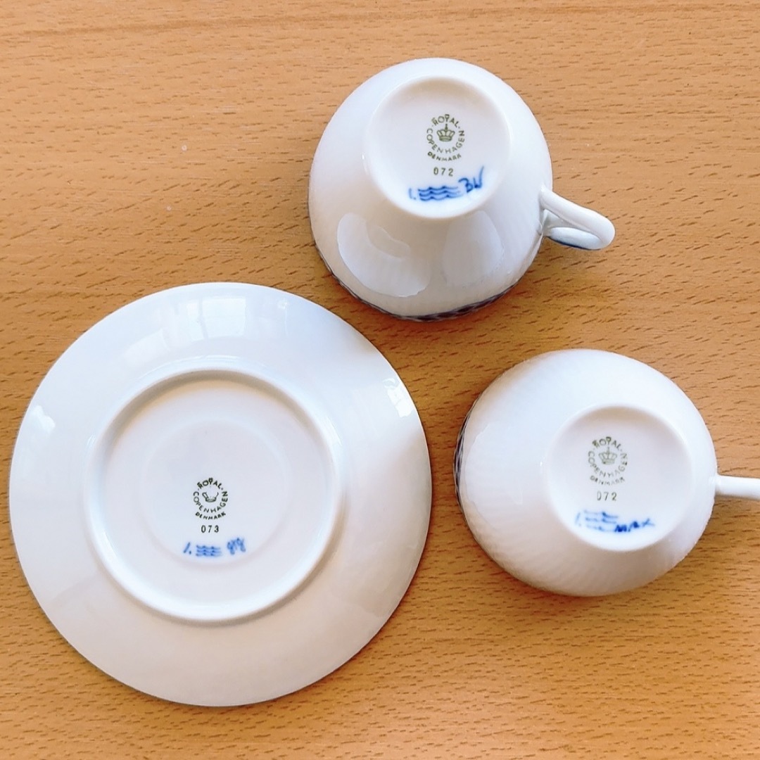 ROYAL COPENHAGEN(ロイヤルコペンハーゲン)の【未使用】ロイヤルコペンハーゲン　プリンセス ブルー コーヒーカップ＆ソーサー インテリア/住まい/日用品のキッチン/食器(グラス/カップ)の商品写真