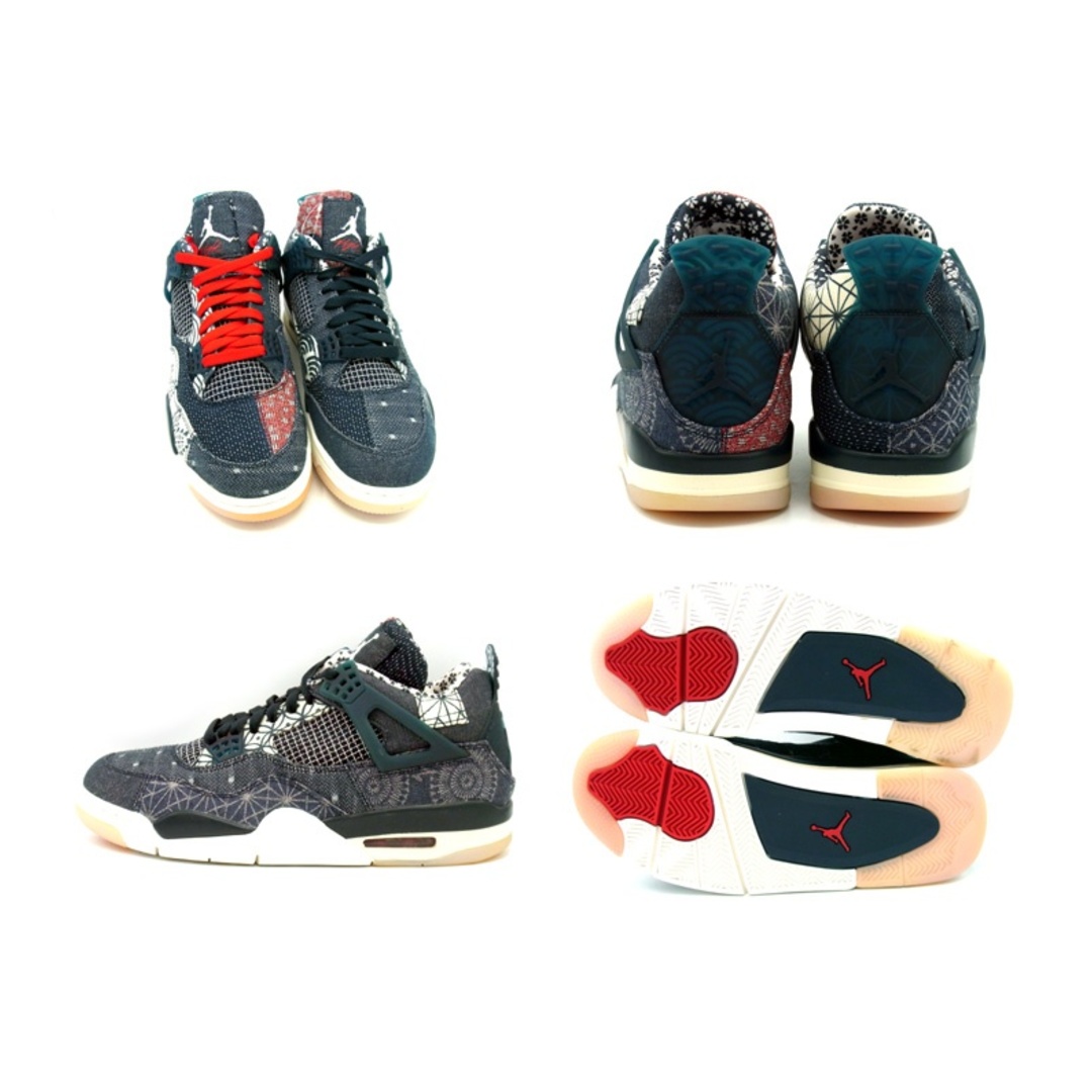 NIKE(ナイキ)のナイキ NIKE ■ 【 AIR JORDAN 4 RETRO SE SASHIKO CW0898 400 】 エア ジョーダン 4 レトロ 刺し子 スニーカー インディゴ f21955 メンズの靴/シューズ(スニーカー)の商品写真