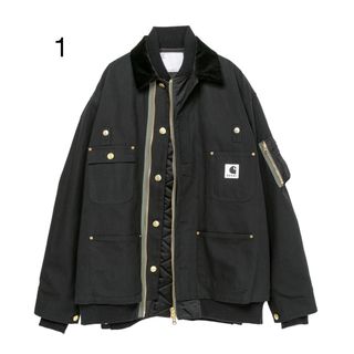 サカイ(sacai)のsacai × Carhartt WIP Canvas x MA-1(ブルゾン)