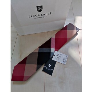 BLACK LABEL CRESTBRIDGE - 【新品ショップ袋付き】ブラックレーベル クレストブリッジ ネクタイ ダークレッド